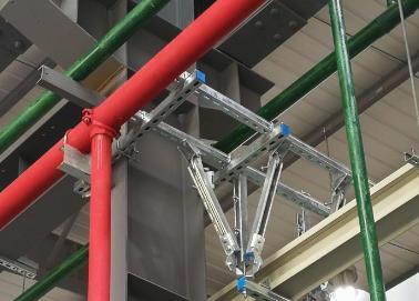 从江该抗震支架的整体式支吊架结构协调性好